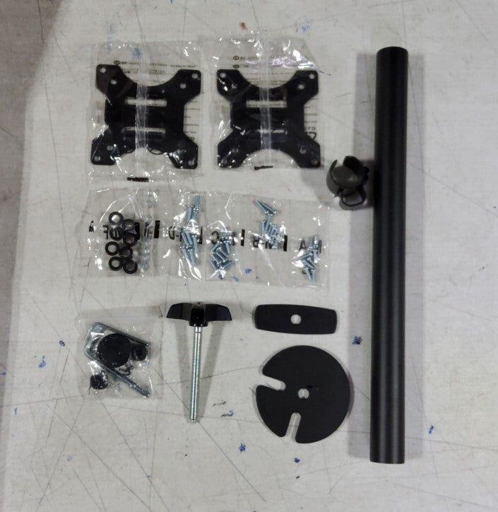 Dual Monitor Mount Desk Stand for Screens up to 32", Black, MI-2781