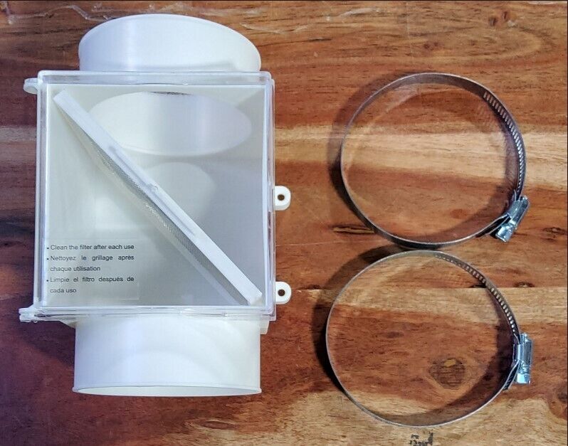 Dundas Jafine PCLT4WZW 4" Dryer Duct Lint Trap, 1-Pack