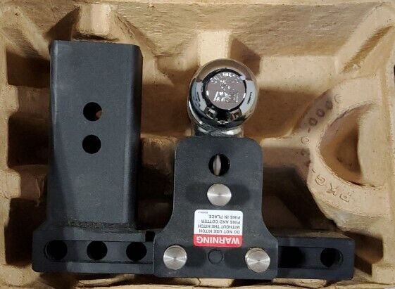 B&W Trailer Hitches Tow & Stow Adjustable Trailer Hitch Ball Mount