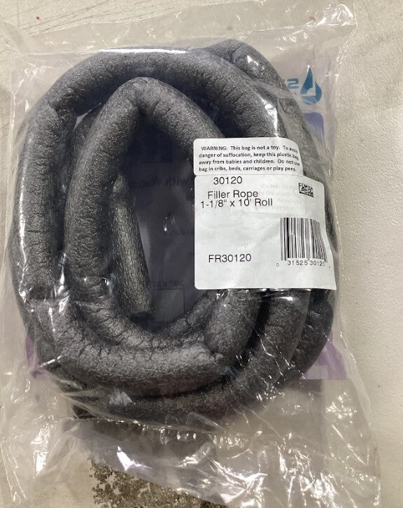 1-1/8" x 10' Sashco 30120 Filler Rope Pre-Caulking