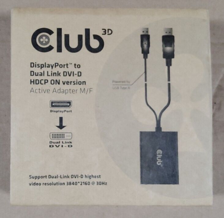 Club 3D DisplayPort 1.2 to DVI-D Adap