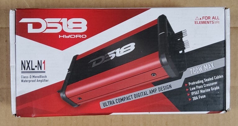 DS18 Hydro NXL-N1 Ultra Compact Digital Marine Amplifier 1-Channel, Waterproof