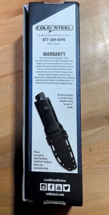 COLD STEEL Master Hunter Kray-Ex Handle With 4-1/2" San Mai III Blade