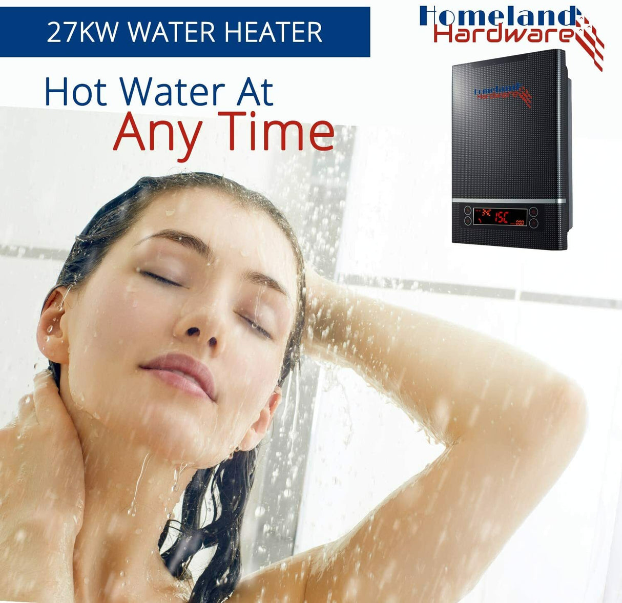 27Kw Electric Tankless Water Heater/ UL 499 Standard ETL APPROVED ECO-27KW 240V