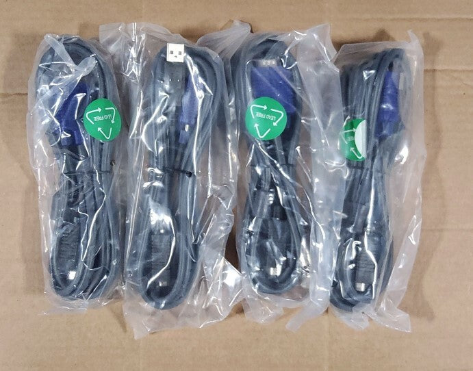 4 Port Black USB KVM Switch Kit with Cables and Audio