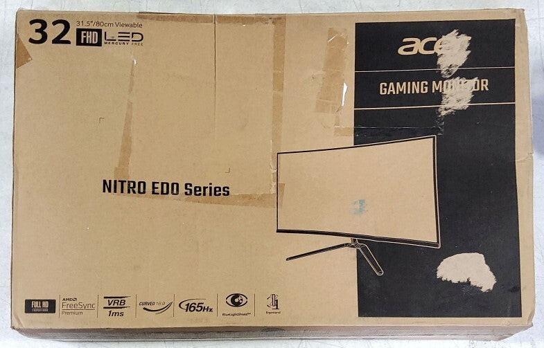 Acer ED320QR S3biipx 31.5" Full HD Curved Monitor - MISSING THE POWER CORD