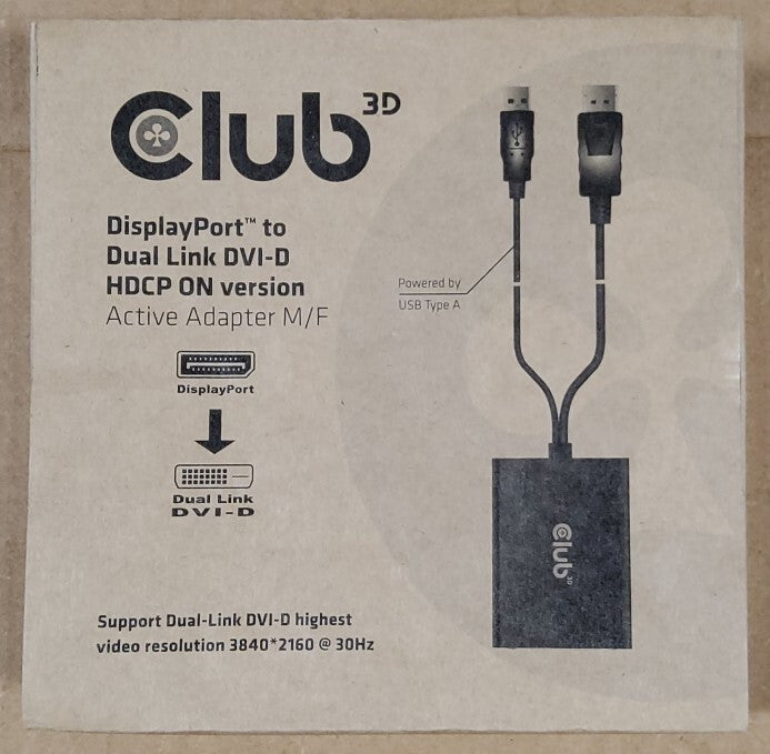 Club 3D DisplayPort 1.2 to DVI-D Adap