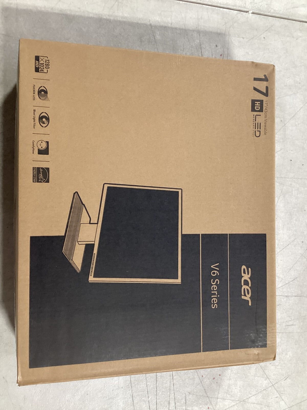 Acer V176L b 17-Inch SXGA LCD Display,Black