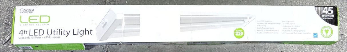 Feit Electric 4 ft 45W 2 Light LED 50,000 Hour Utility Shop Garage Light