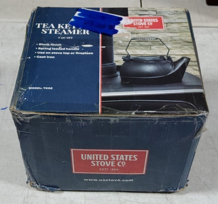 3 Quart Cast Iron Tea Kettle Stove Steamer Humidifier Vogelzang TK-02