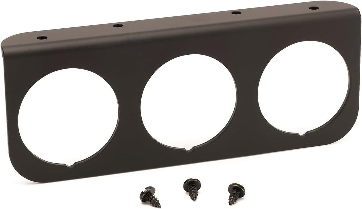 AutoMeter Mounting Solutions Black Aluminum Gauge Panel