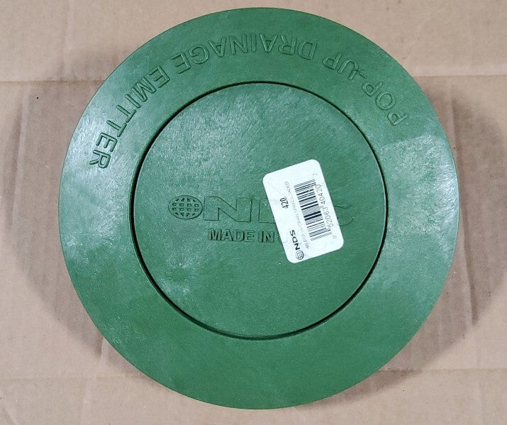 NDS 420 Pop Up Drain Emitter Cover Spring Loaded 3 Inch and 4 Inch Green