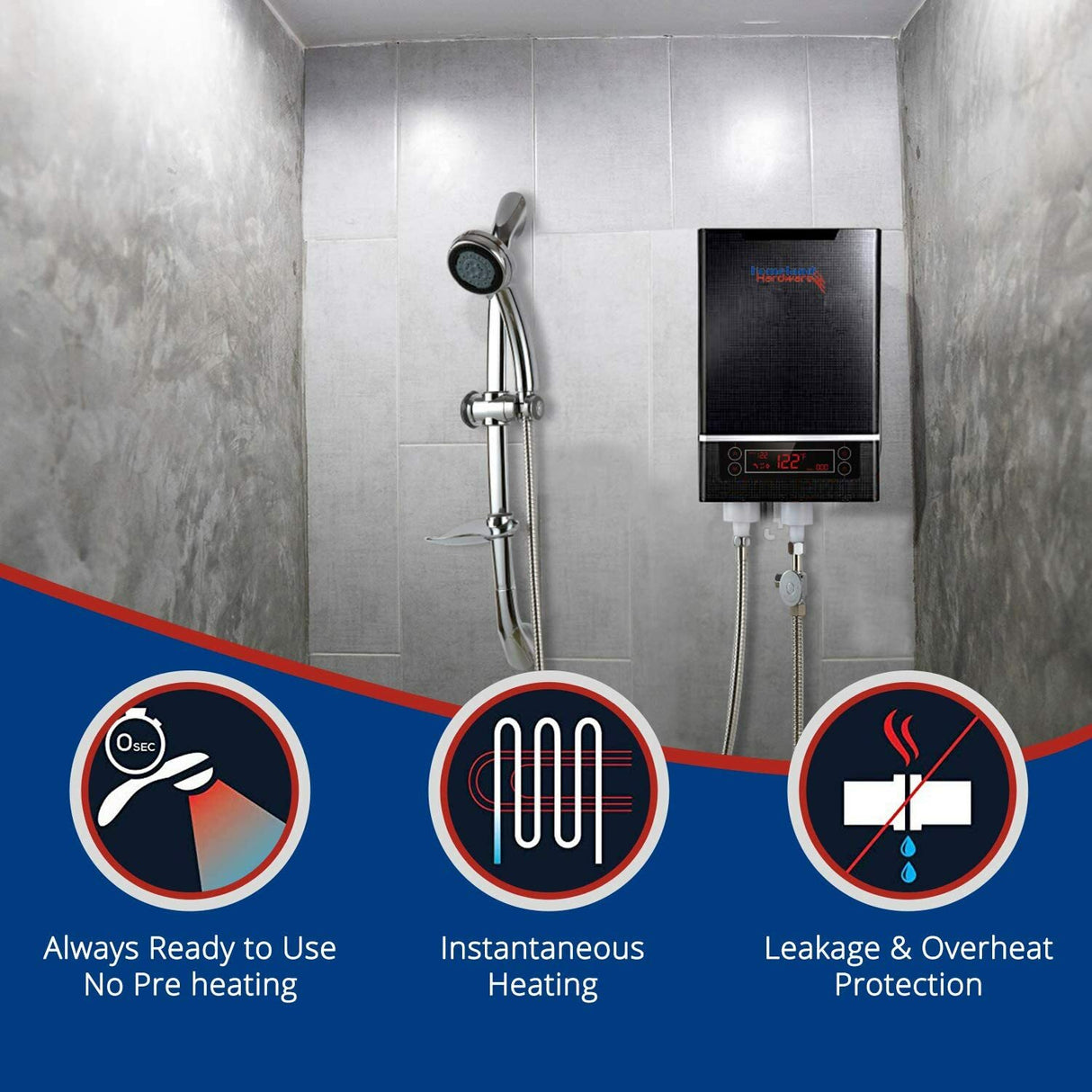 27Kw Electric Tankless Water Heater/ UL 499 Standard ETL APPROVED ECO-27KW 240V