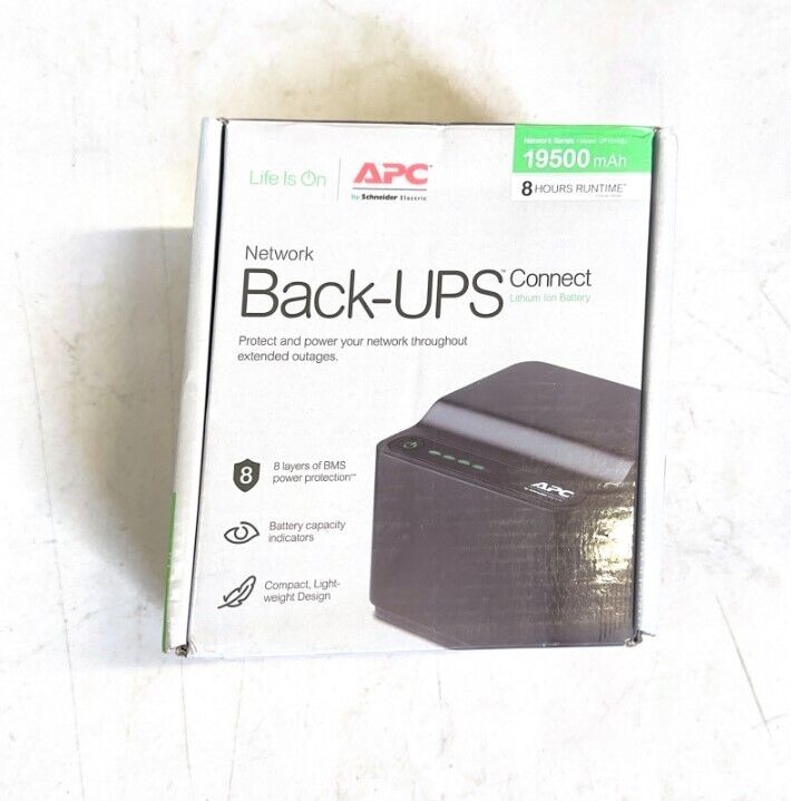 APC Back-UPS Connect, VoIP, Modem and Router Power Supply Battery Backup, Black