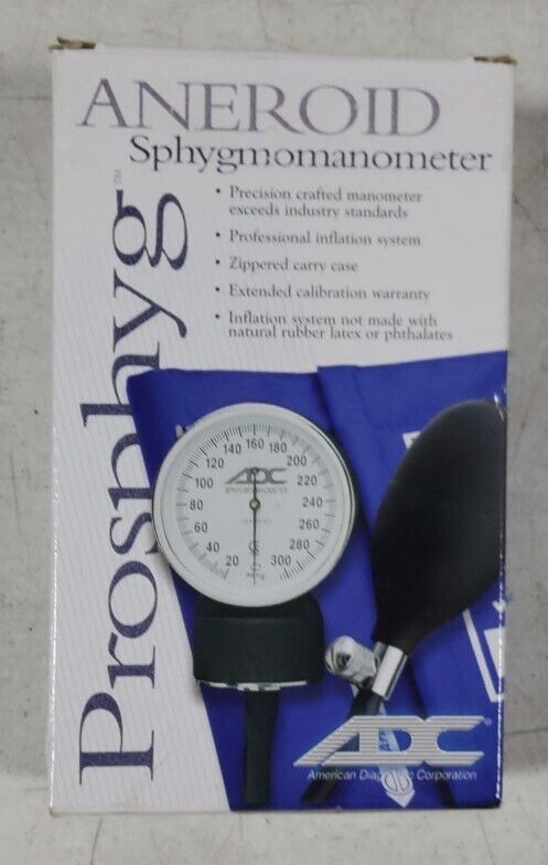 ADC Prosphyg 760-11ABK Aneroid Sphygmomanometer Black Adl 11 Cuff Blood Pressure