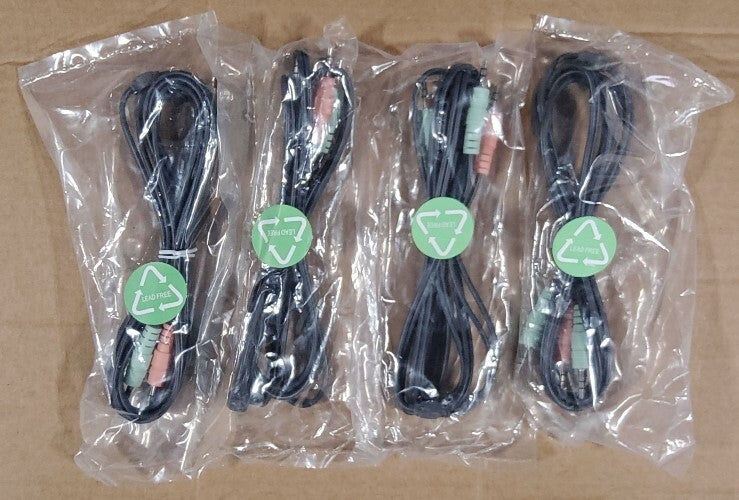 4 Port Black USB KVM Switch Kit with Cables and Audio