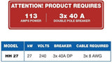 27Kw Electric Tankless Water Heater/ UL 499 Standard ETL APPROVED ECO-27KW 240V