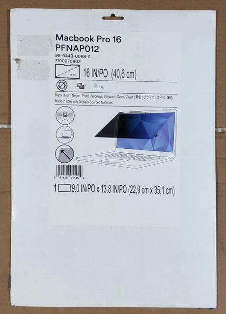 3M Privacy Filter for Apple MacBook Pro 16 2021 with Comply Flip Attach, 16:10