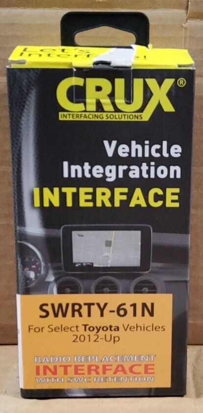 CRUX Radio Replacement with SWC & OE RVC Retention (for Toyota Vehicles 2012-Up)