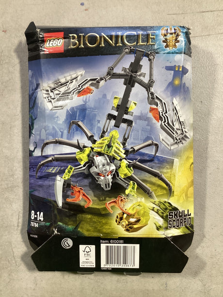 LEGO Bionicle 70794 Skull Scorpio 2016 Complete Set With Manual 