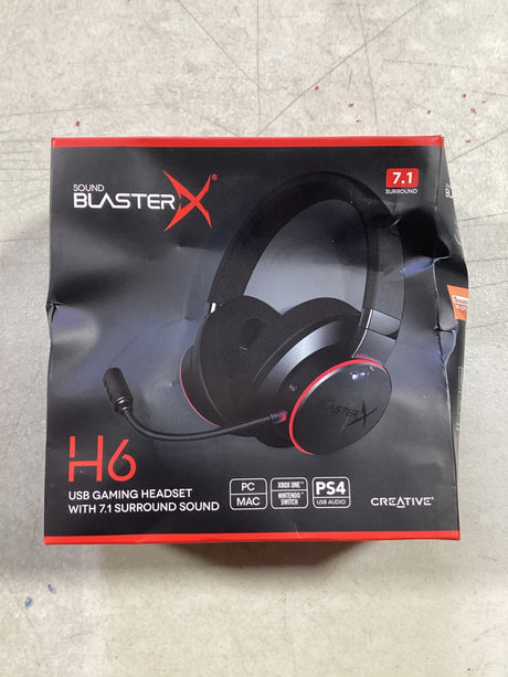 Sound BlasterX H6 USB Gaming Headset with 7.1 Virtual Surround Sound