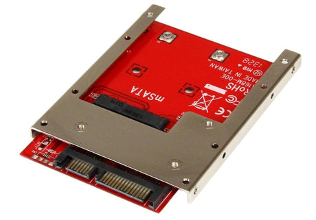 StarTech mSATA to SATA Adapter 2.5in bay, Open Frame Bracket, 7mm Drive Height