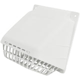 Wide Mouth Dryer Vent Hood with Removable Bird Guard, Damper